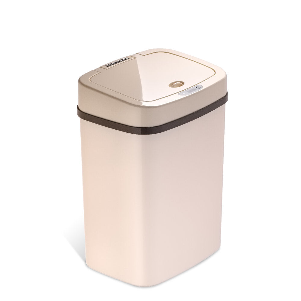 Beige Trash Can for Cars - Car Trash Bin for Camping and Road Trips