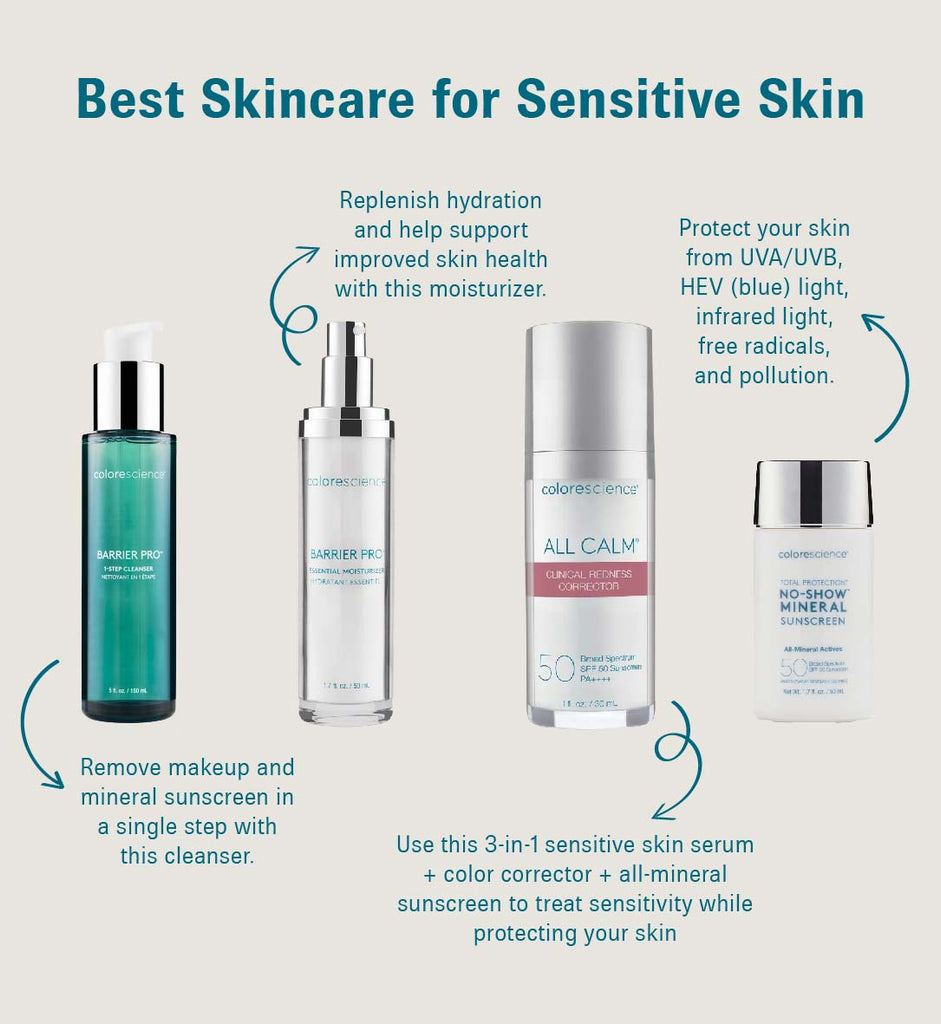 Colorescience skincare recommendations for sensitive skin