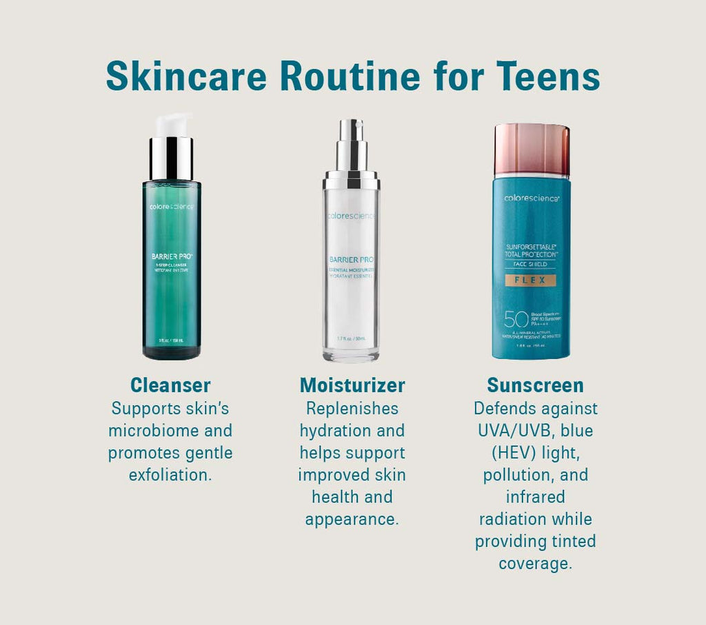 3-step skincare routine for teens