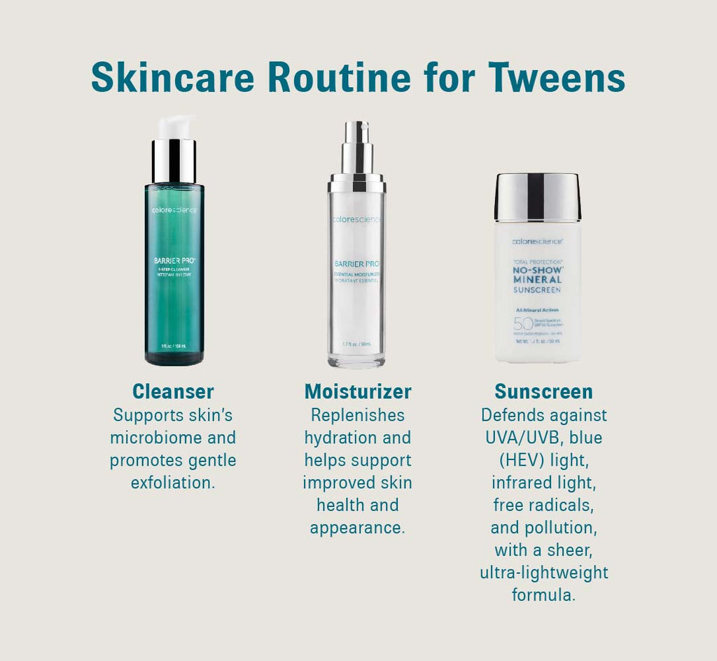 3-step skincare routine for tweens