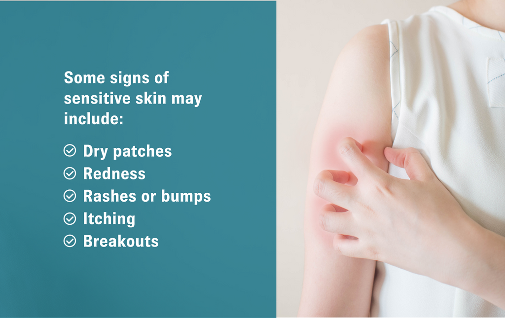 Signs of sensitive skin