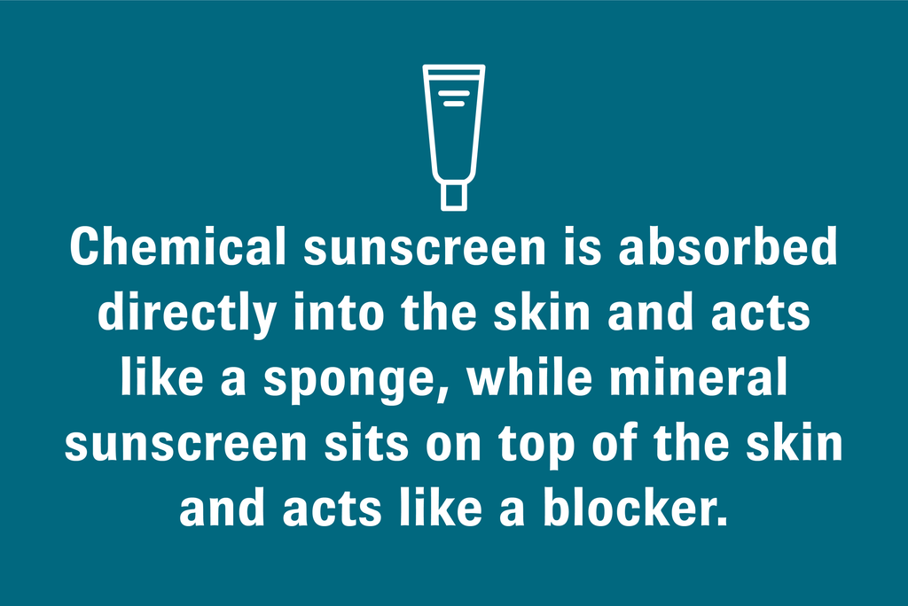 Difference between chemical sunscreen and mineral sunscreen