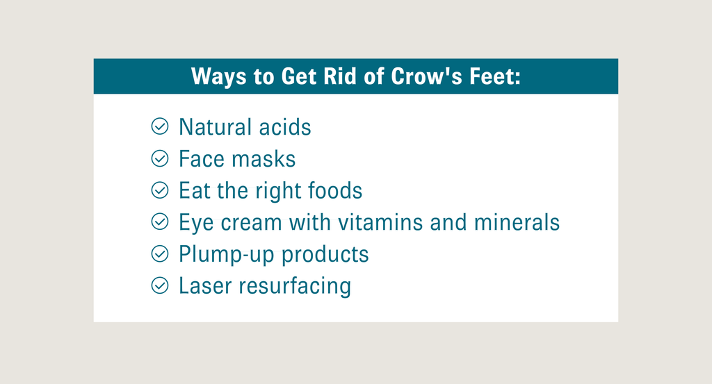 Ways to get rid of crow's feet - tips and advice to eliminate eye wrinkles