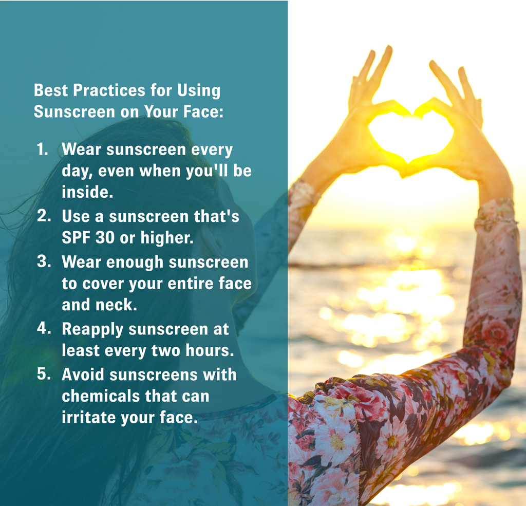 Best practices for using sunscreen on your face