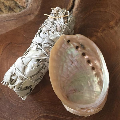 Abalone Shell with White Sage