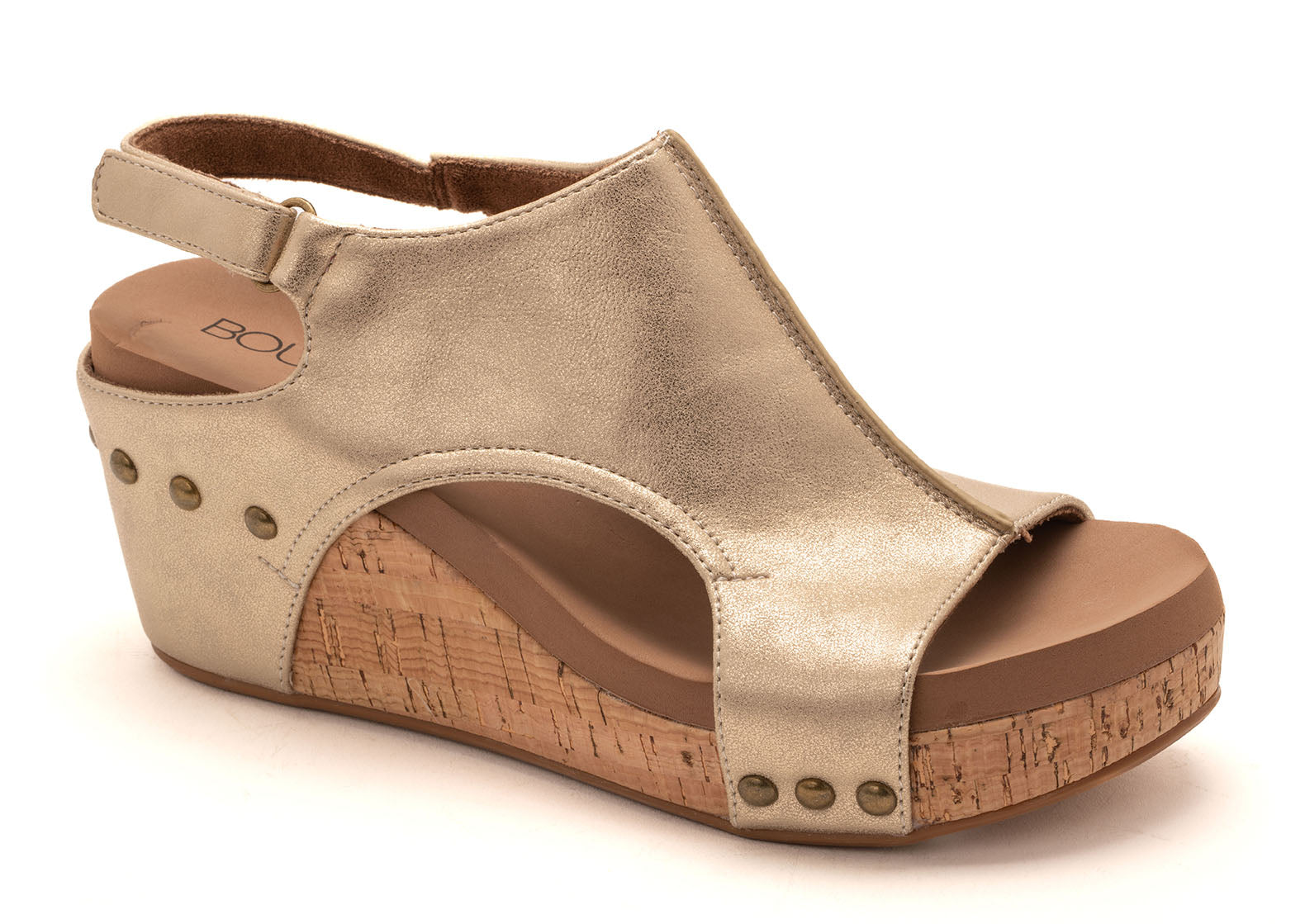 Carley Wedge by Corky’s - Antique Gold