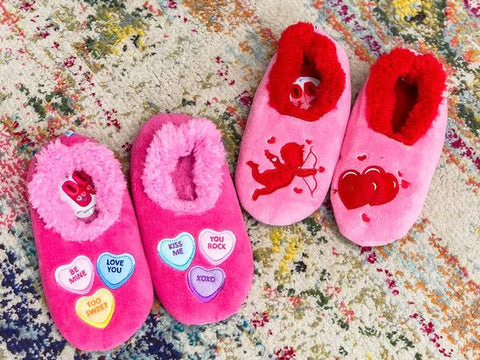 Snoozies Valentine's Day Slippers