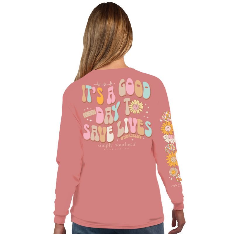 'Good Day To Save Lives' Long Sleeve Tee by Simply Southern