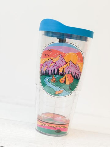 Colorful Outdoors 24 oz Double Wall Tumbler from Simply Southern