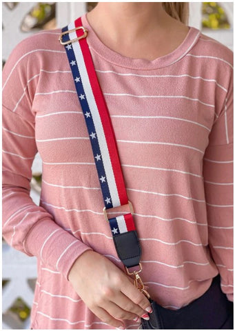 Red, White, and Blue Crossbody Strap