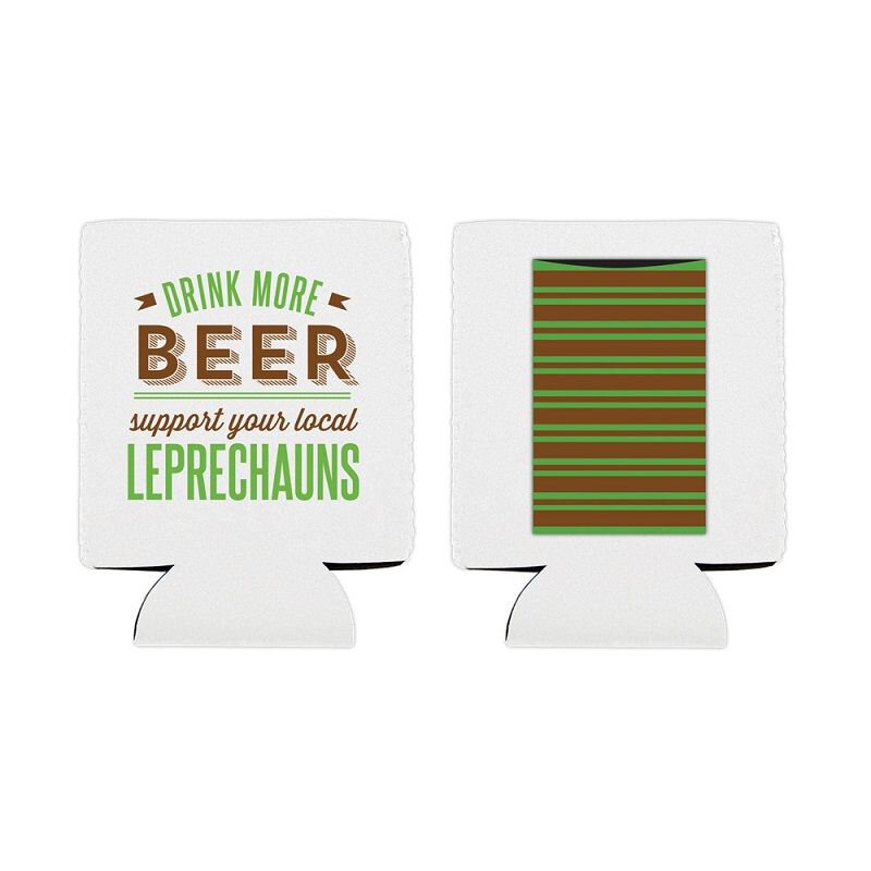 'Support Your Local Leprechauns' Insulated Can Cover