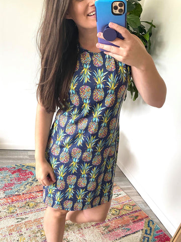 Pineapple Print Dress