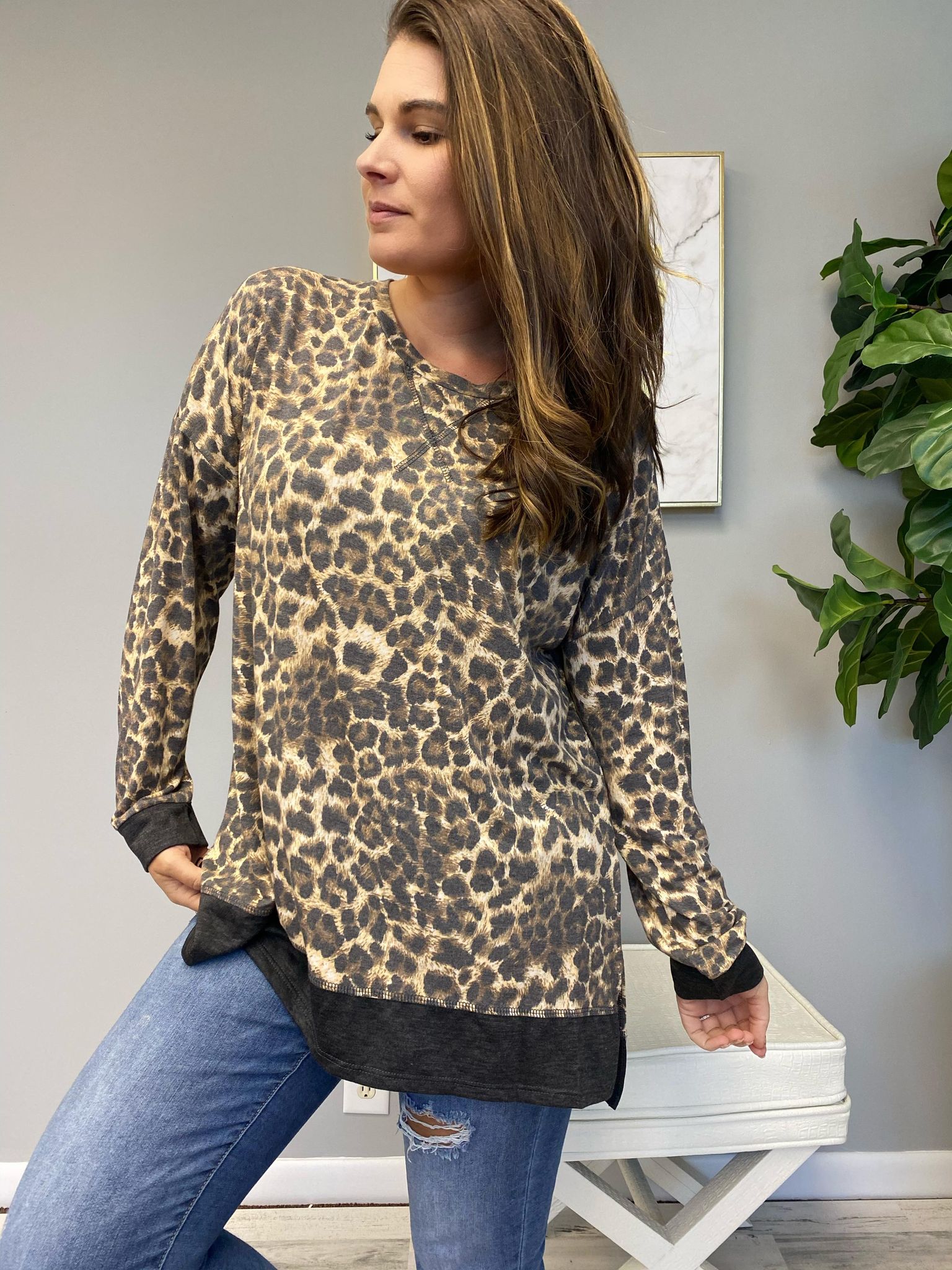 high low long sleeve top