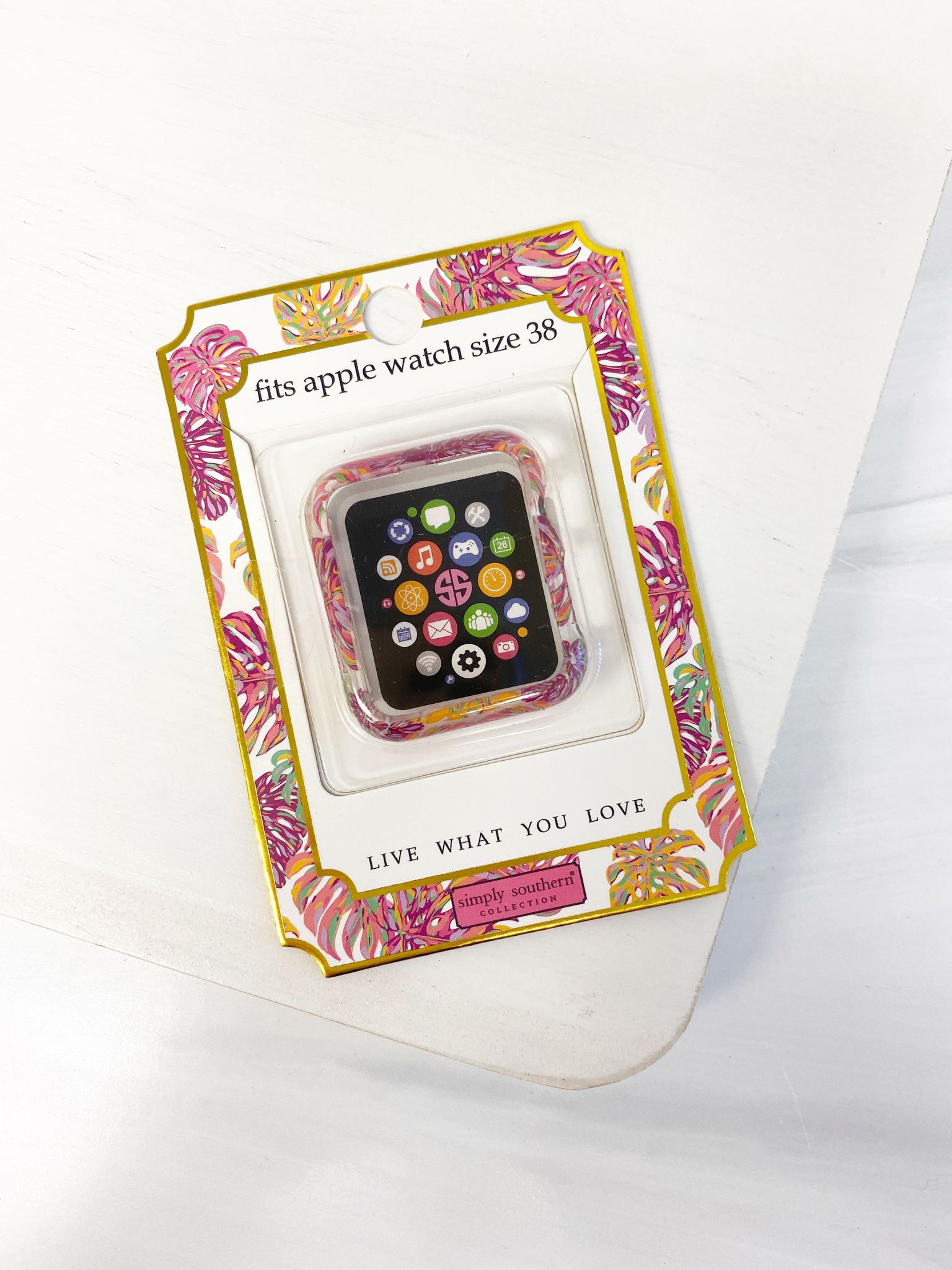 Apple Watch 38mm Screen Bumper by Simply Southern - Palm Leaves