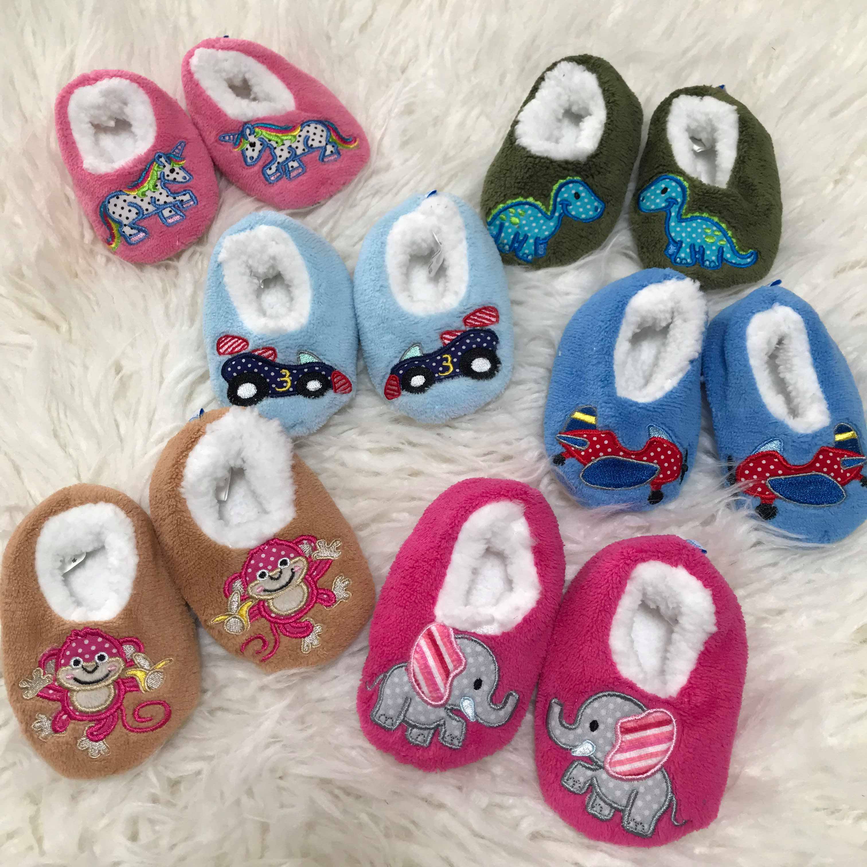 fur slippers for babies