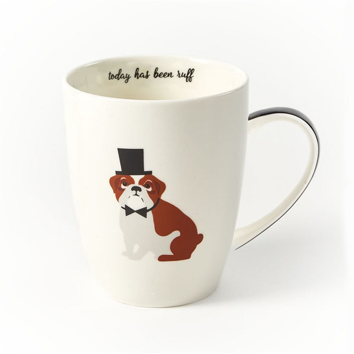 'Today Has Been Ruff' Bulldog Puppy Love Coffee Mug