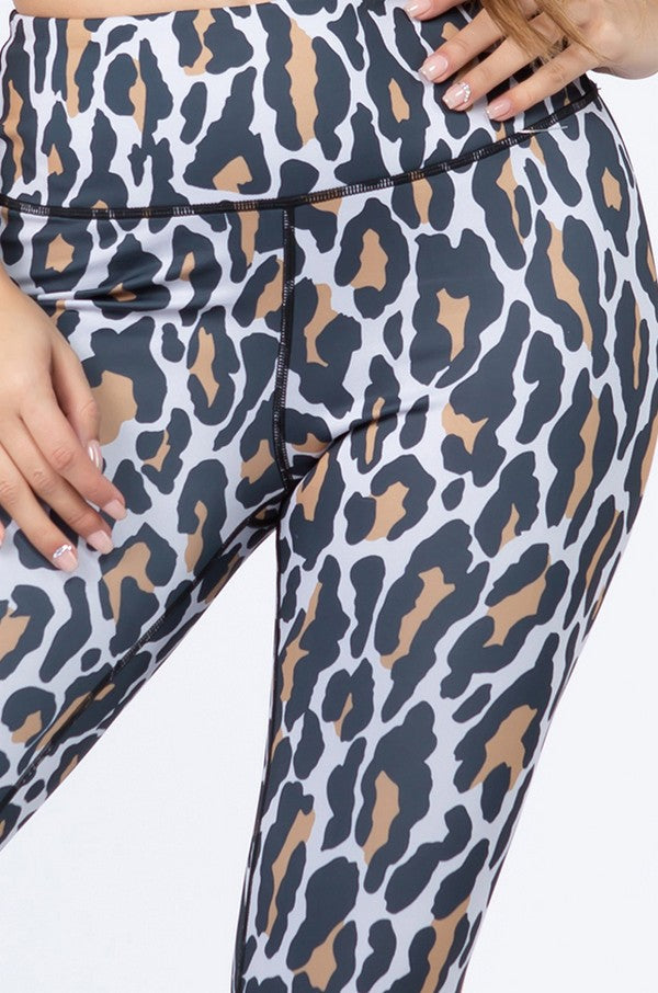 leopard print running leggings