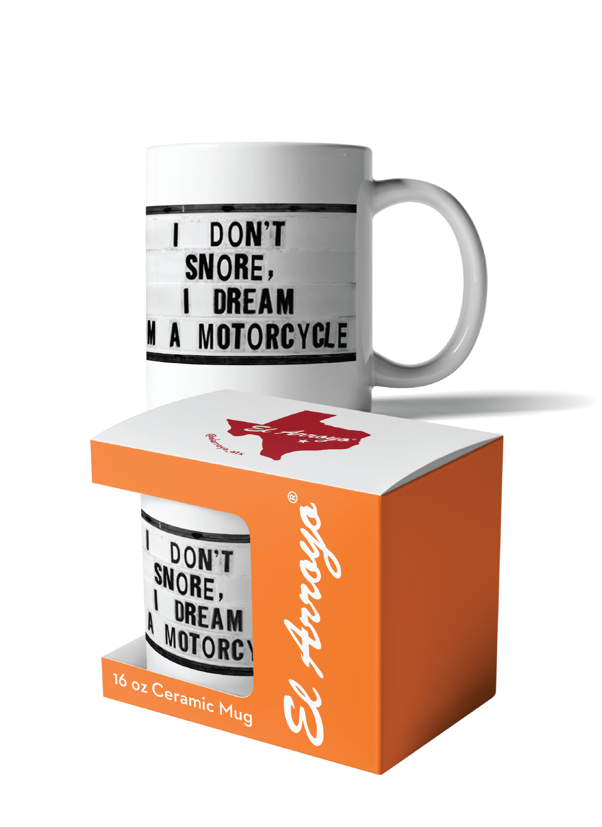 'I Don't Snore, I Dream I'm A Motorcycle' Coffee Mug