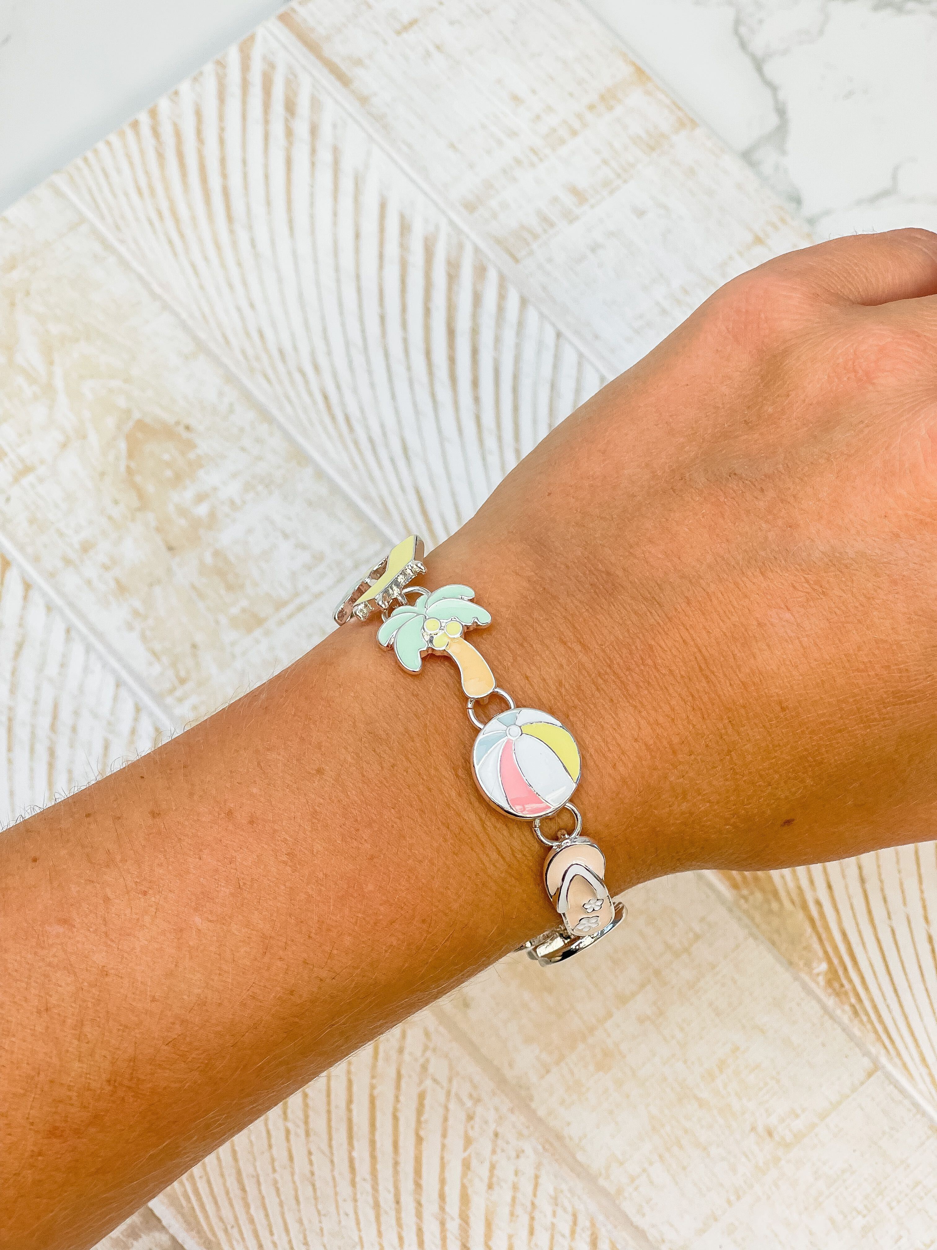 Beachy Enamel Magnetic Bracelet