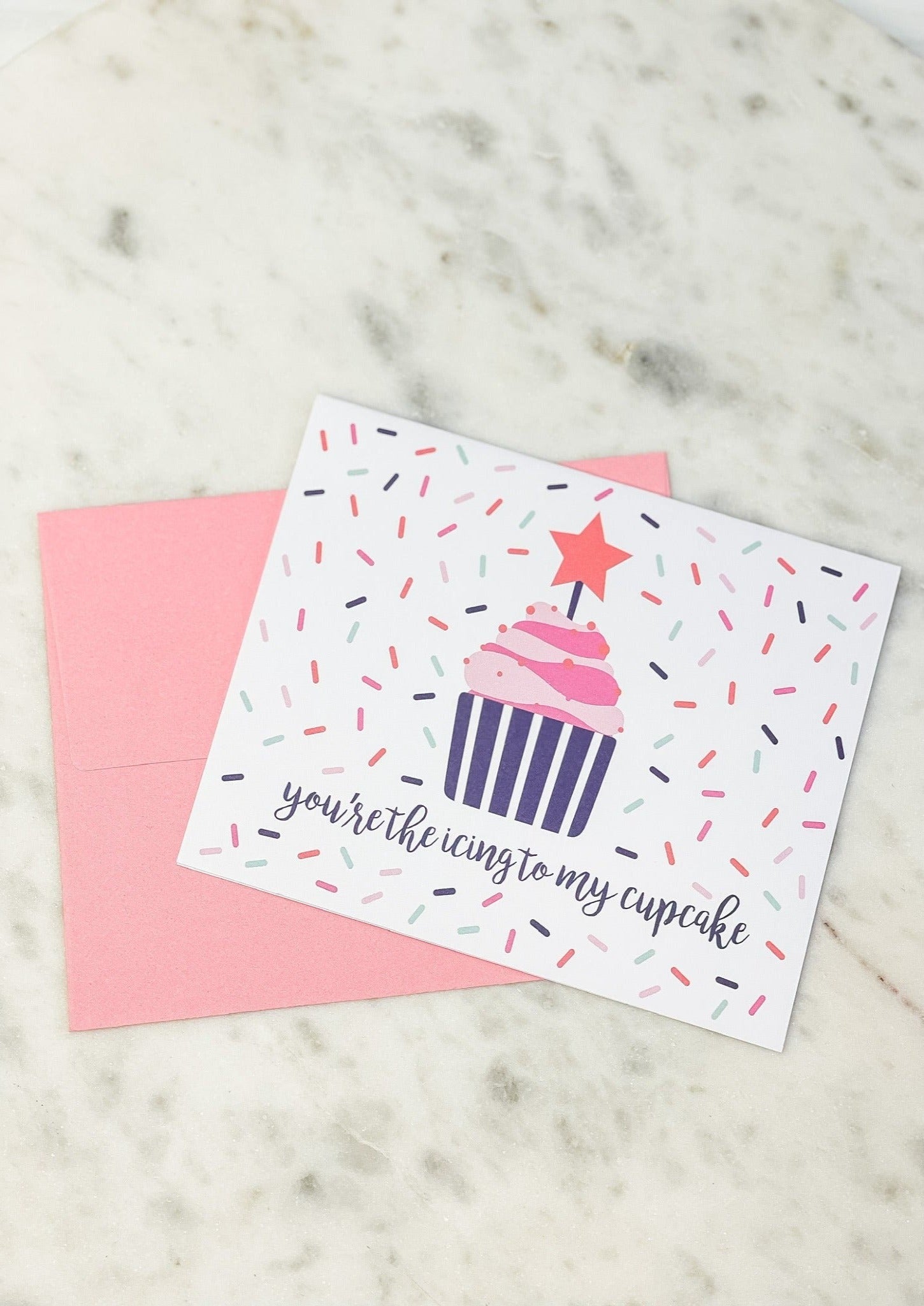 'You're the Icing To My Cupcake' Greeting Card