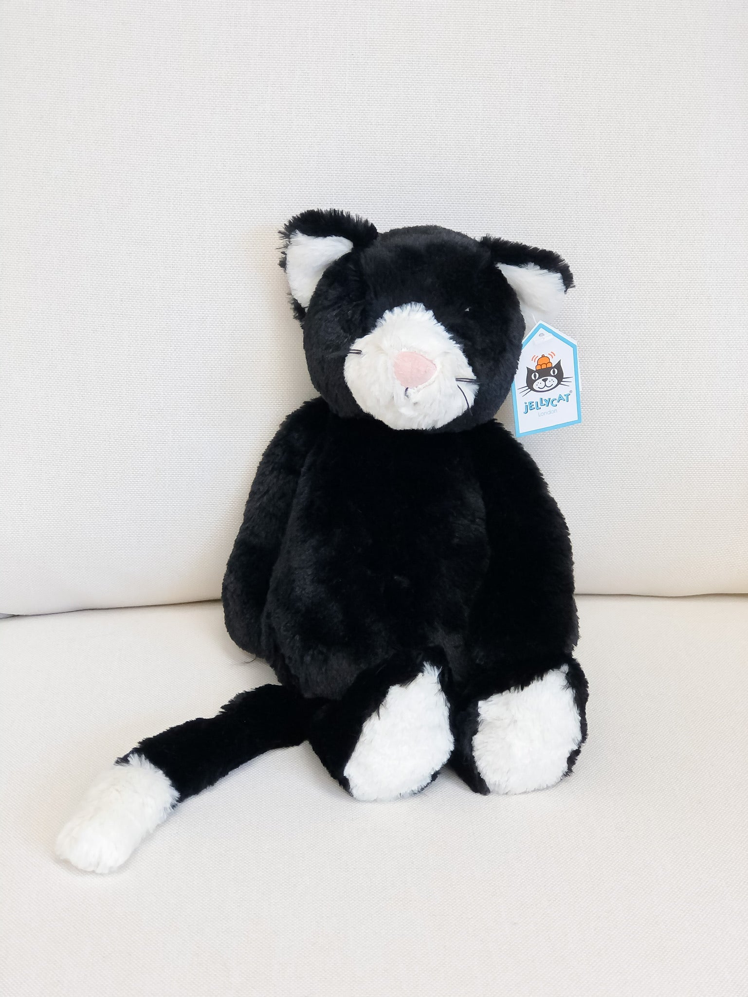 jellycat black and white cat