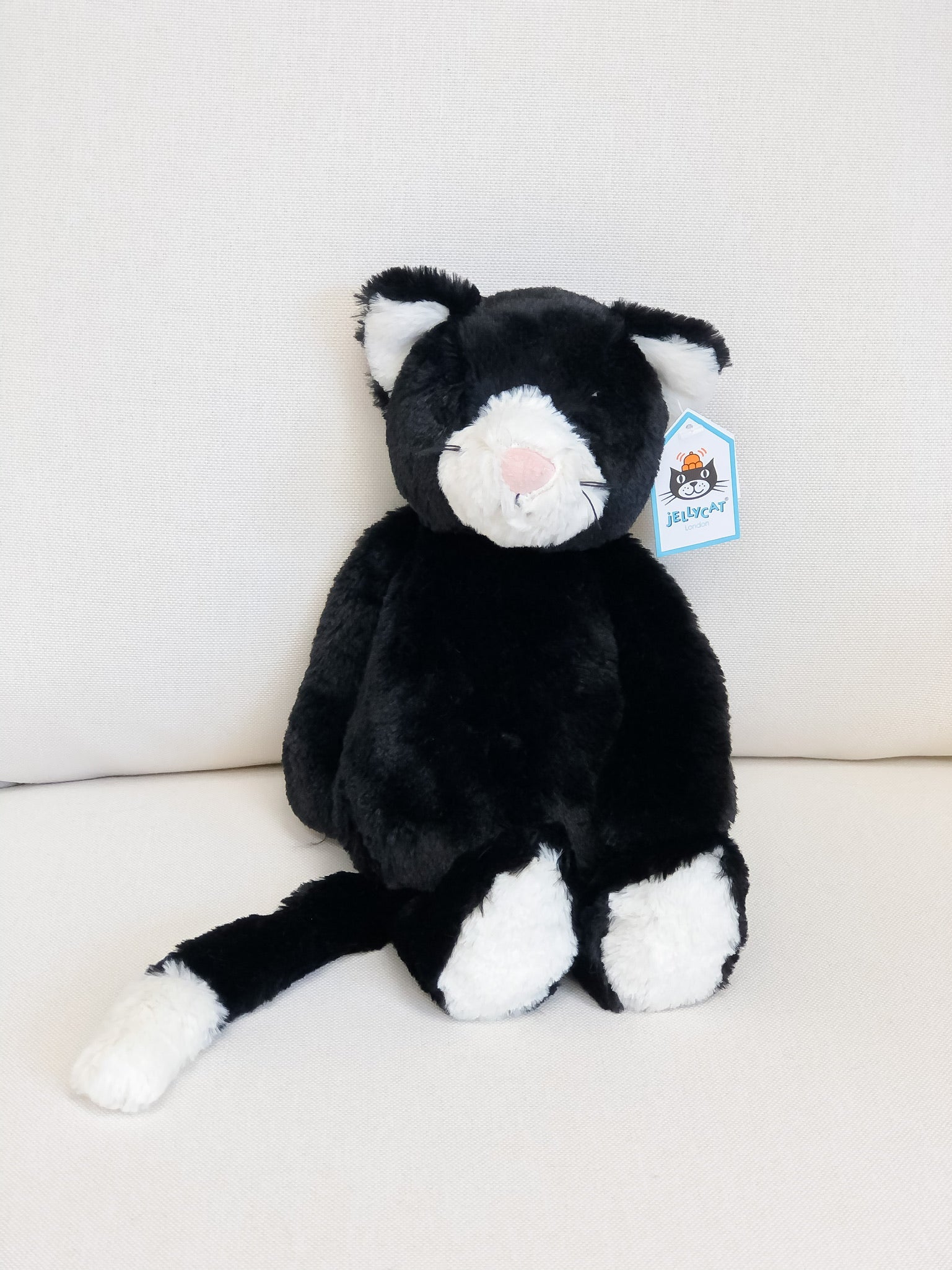 jellycat bashful black and white cat