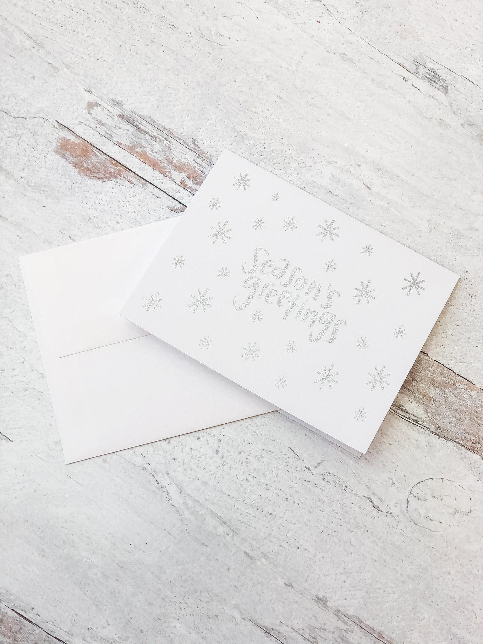 'Season's Greetings' Hologram Foil Greeting Card