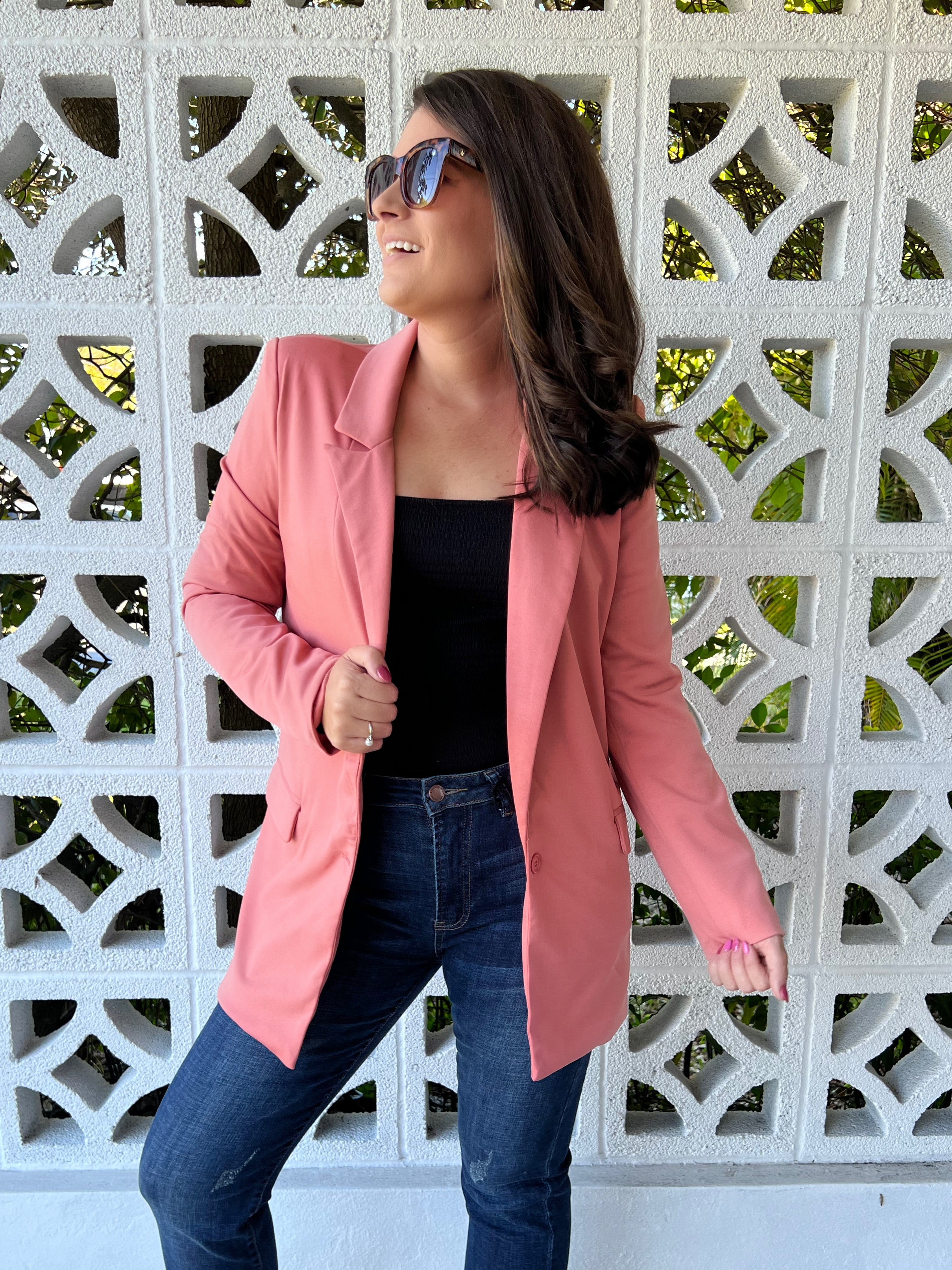 Eugenie Blazer in Mauve