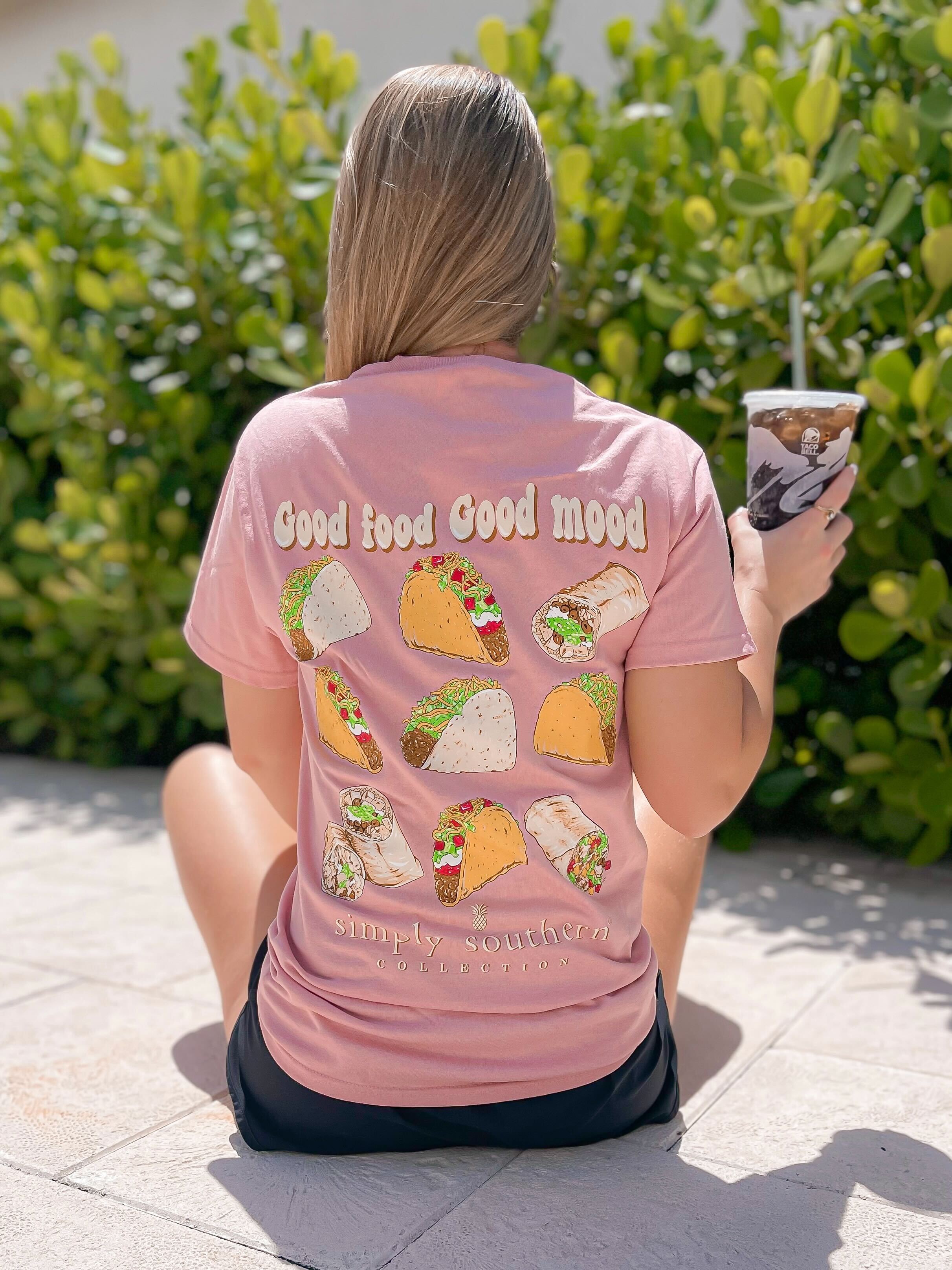 'Good Food Good Mood' Taco Short Sleeve Tee by Simply Southern