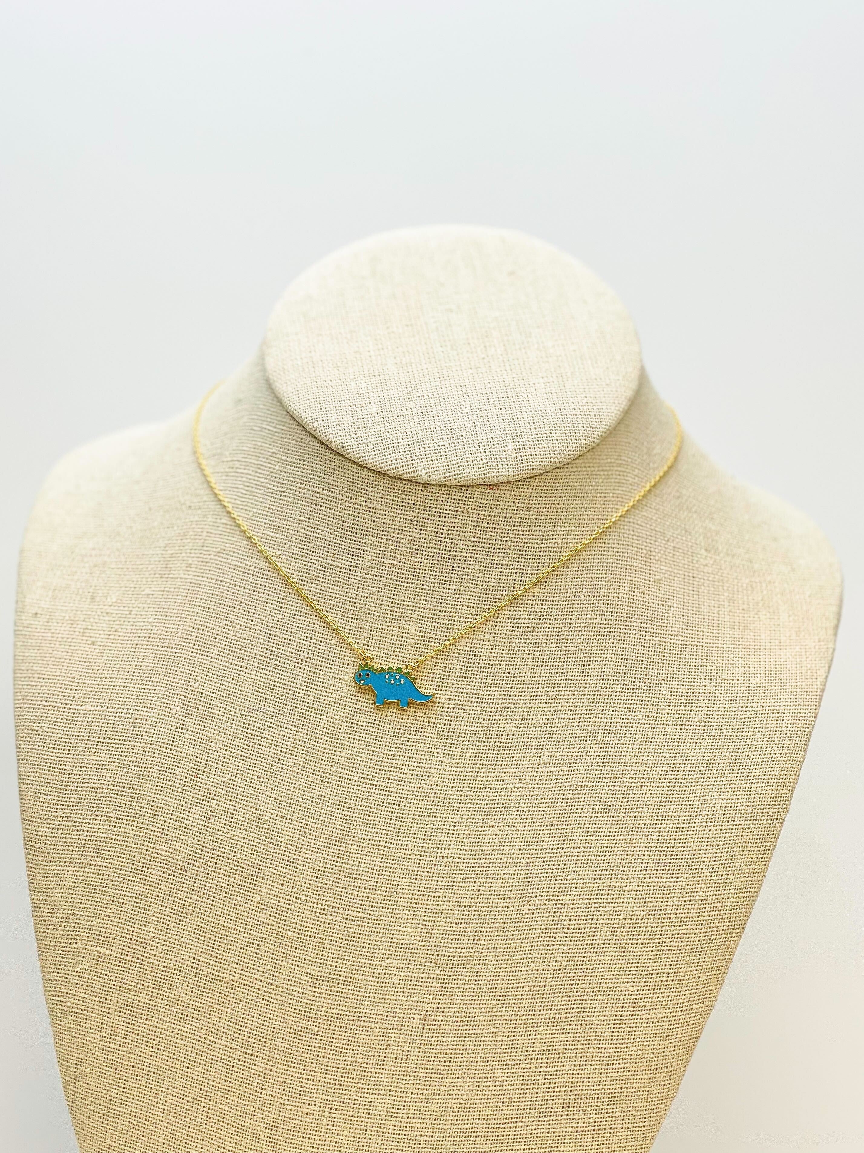 Cute Dinosaur Pendant Necklace