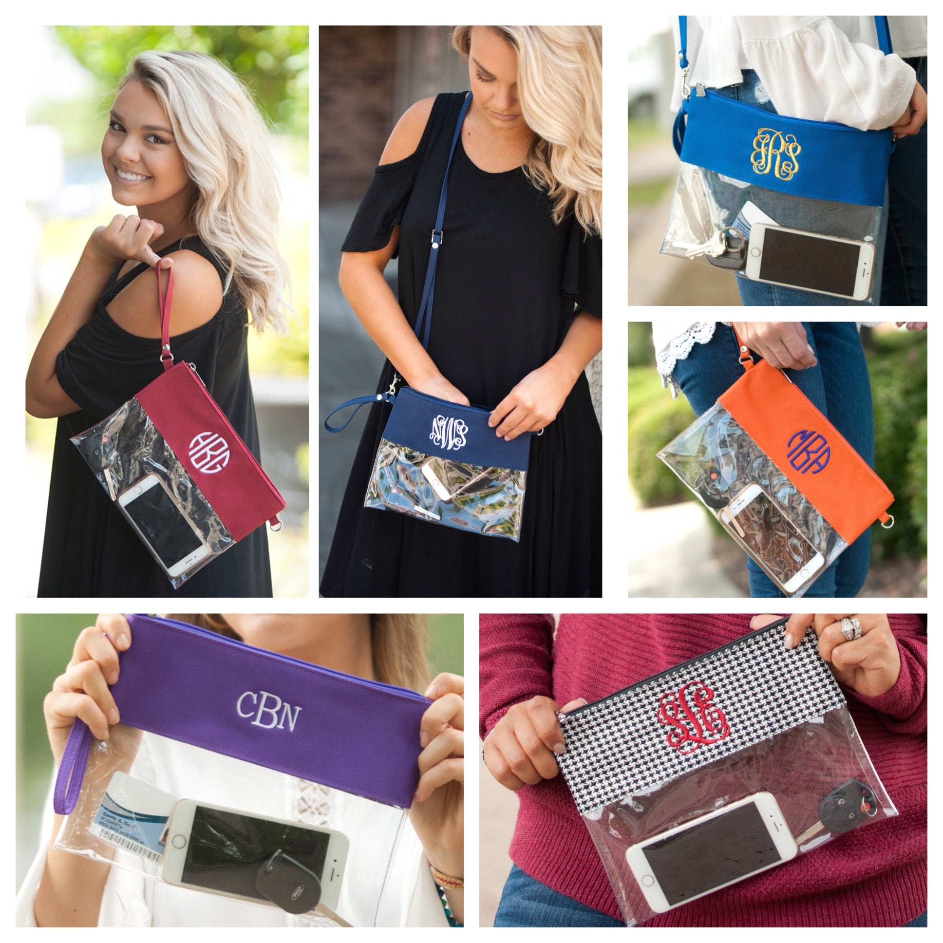 clear monogram crossbody