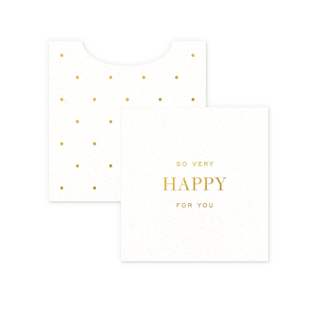 'So Very Happy For You' Mini Greeting Card