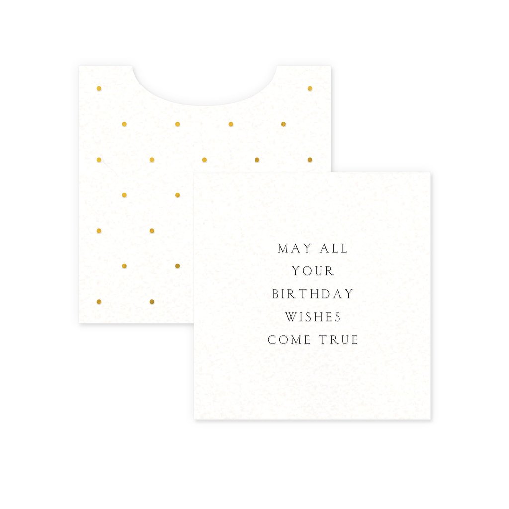 'May All Your Birthday Wishes Come True' Mini Greeting Card