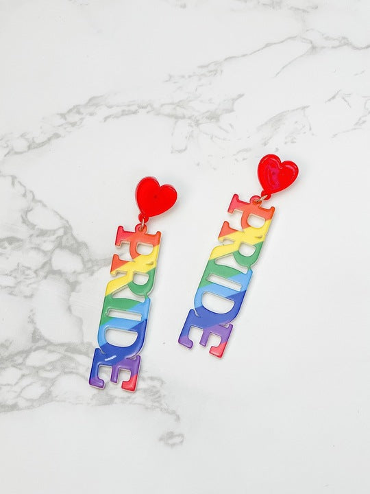 'Pride' Acrylic Dangle Earrings