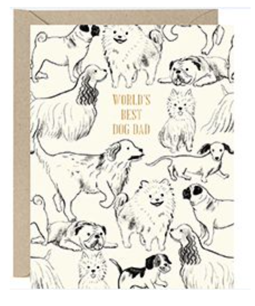 'World's Best Dog Dad' Father's Day Card