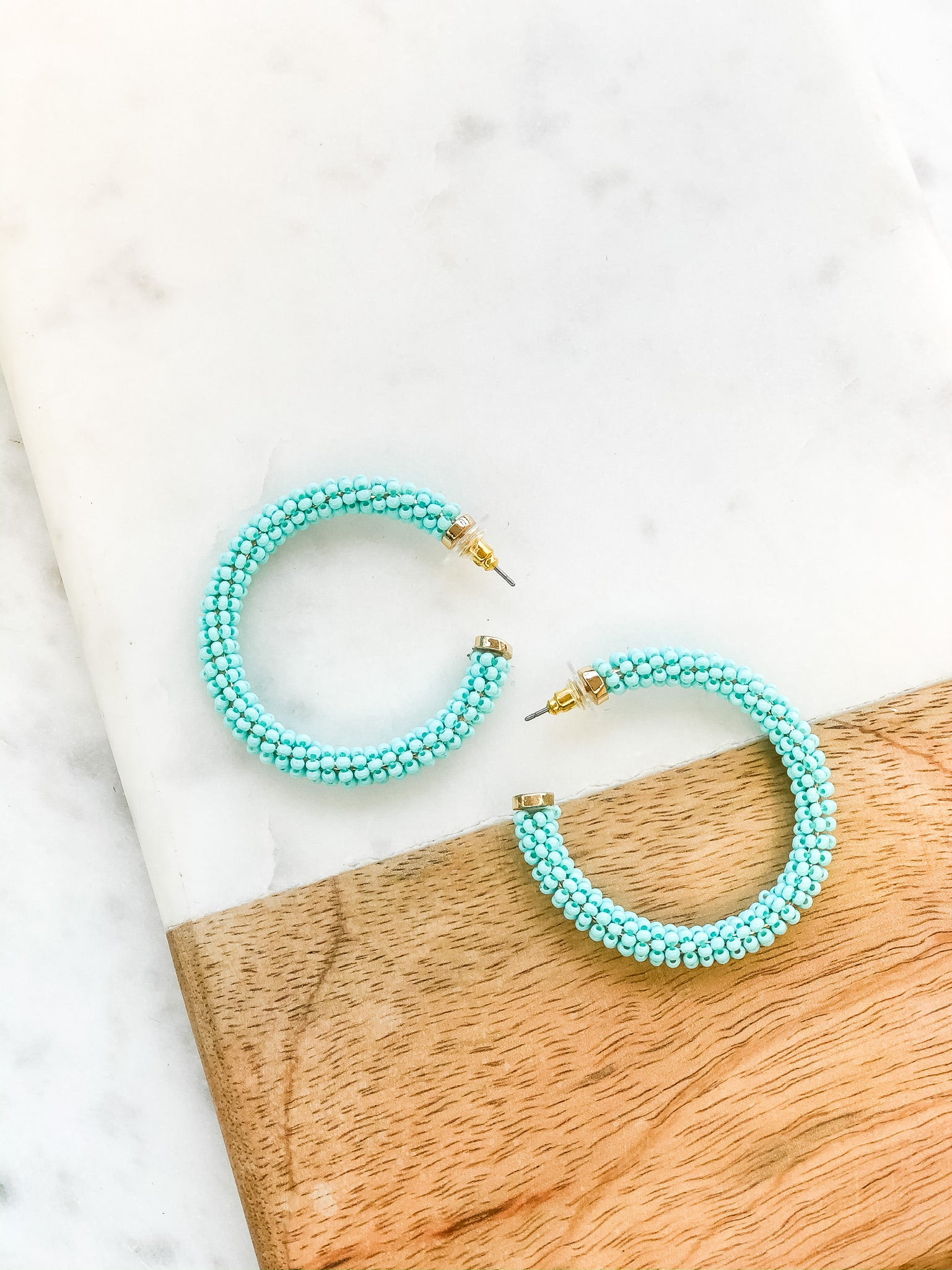 Download Becky Seed Bead Hoop Earrings - Choice of Color - Prep ...