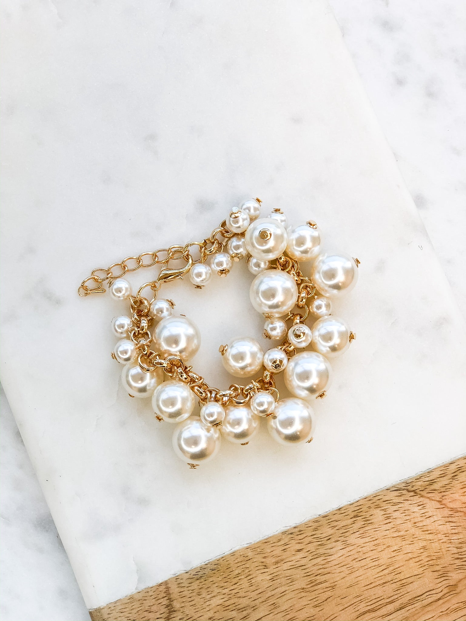 Molly Pearl Bauble Bracelet by Prep Obsessed