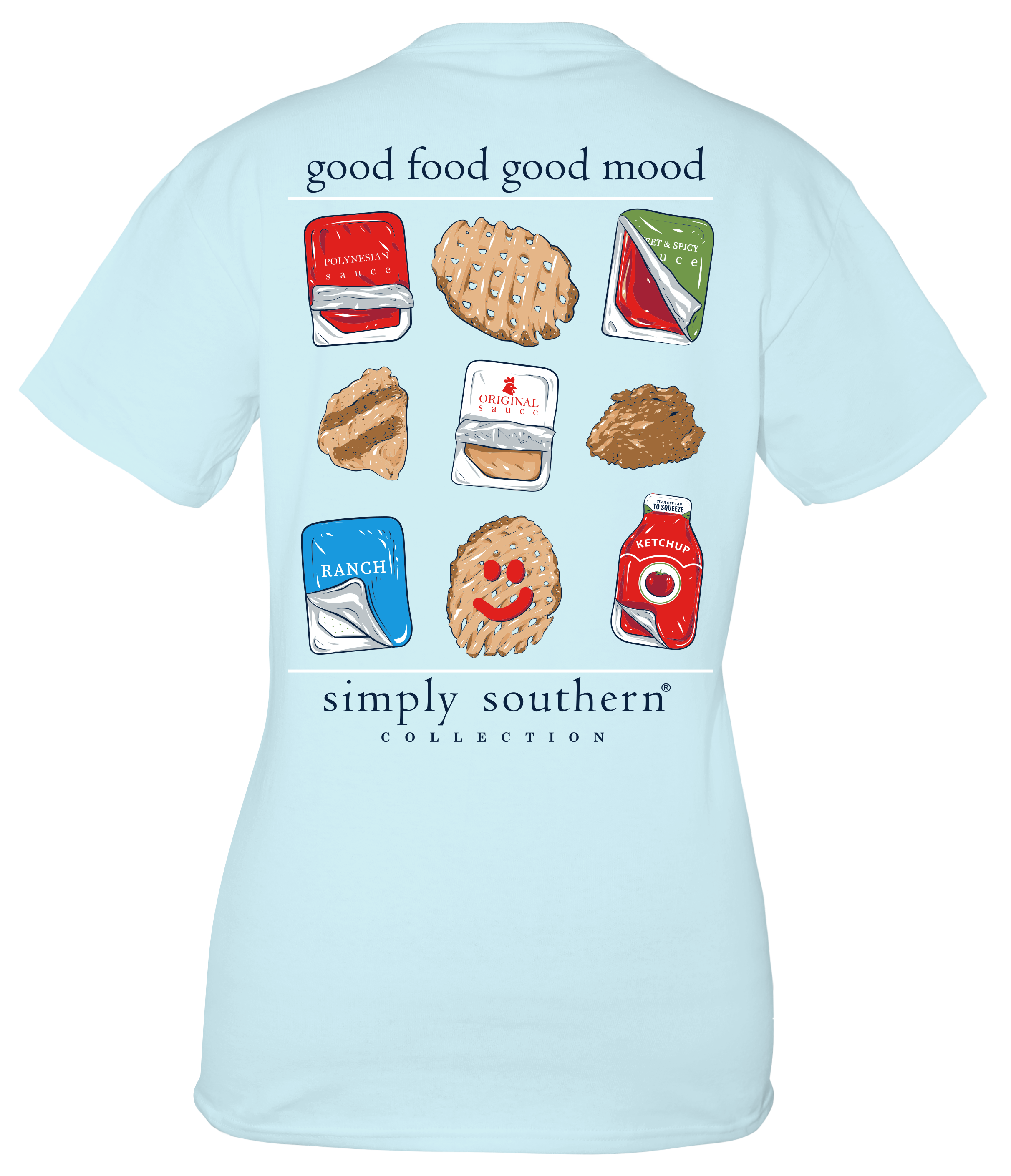 'Good Food Good Mood' Chicken Short Sleeve Tee by Simply Southern