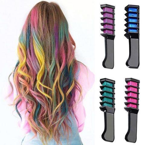 Temporary Comb-In Hair Chalk Mascara