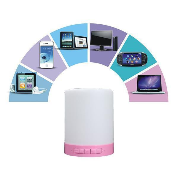 BLUETOOTH WIRELESS SPEAKER LED NIGHT LIGHT HANDS FREE