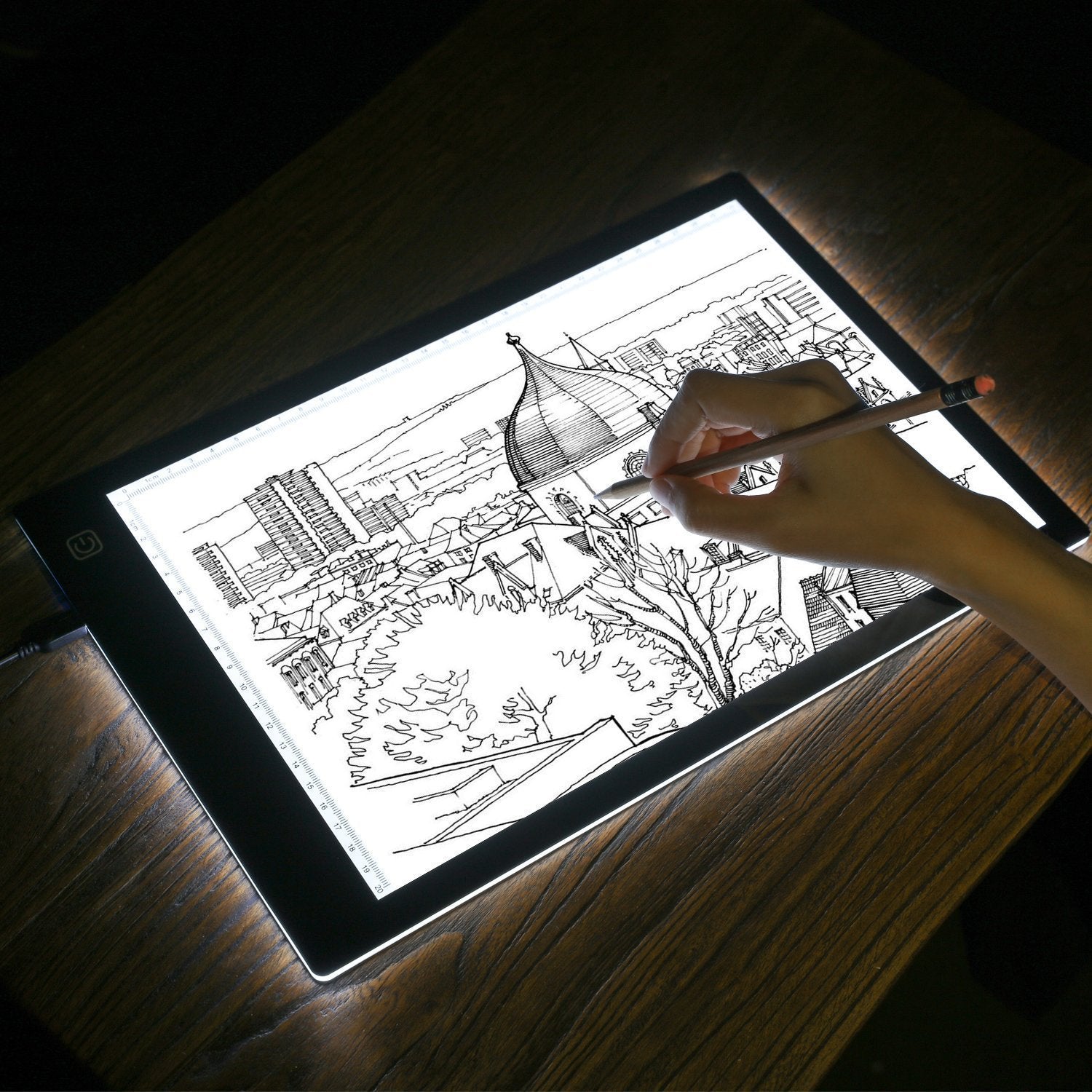 A4 LED Tracing Light Box Dimmable Tracer Portable Artists Drawing Board USB
