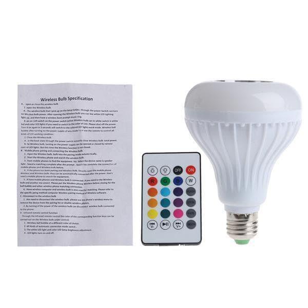 WIRELESS BLUETOOTH LIGHT BULB SPEAKER