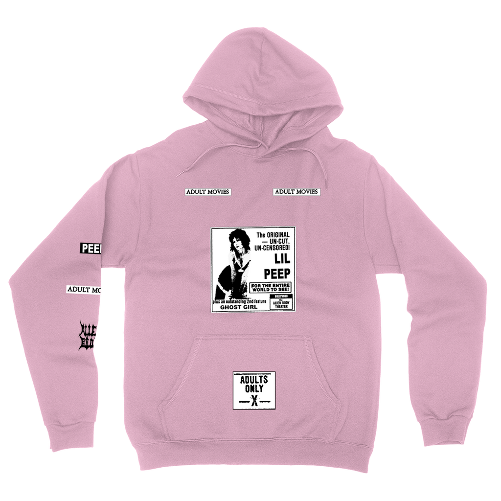 pink lil peep hoodie