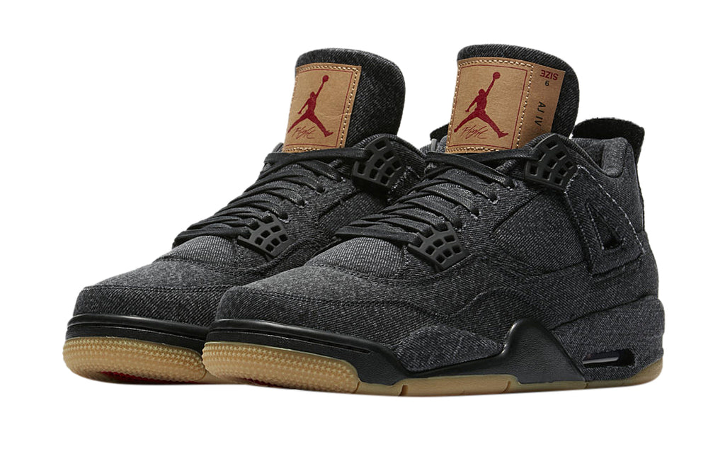 black denim jordan 4