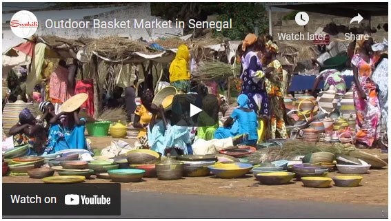 Outdoor Basket Market In Senegal