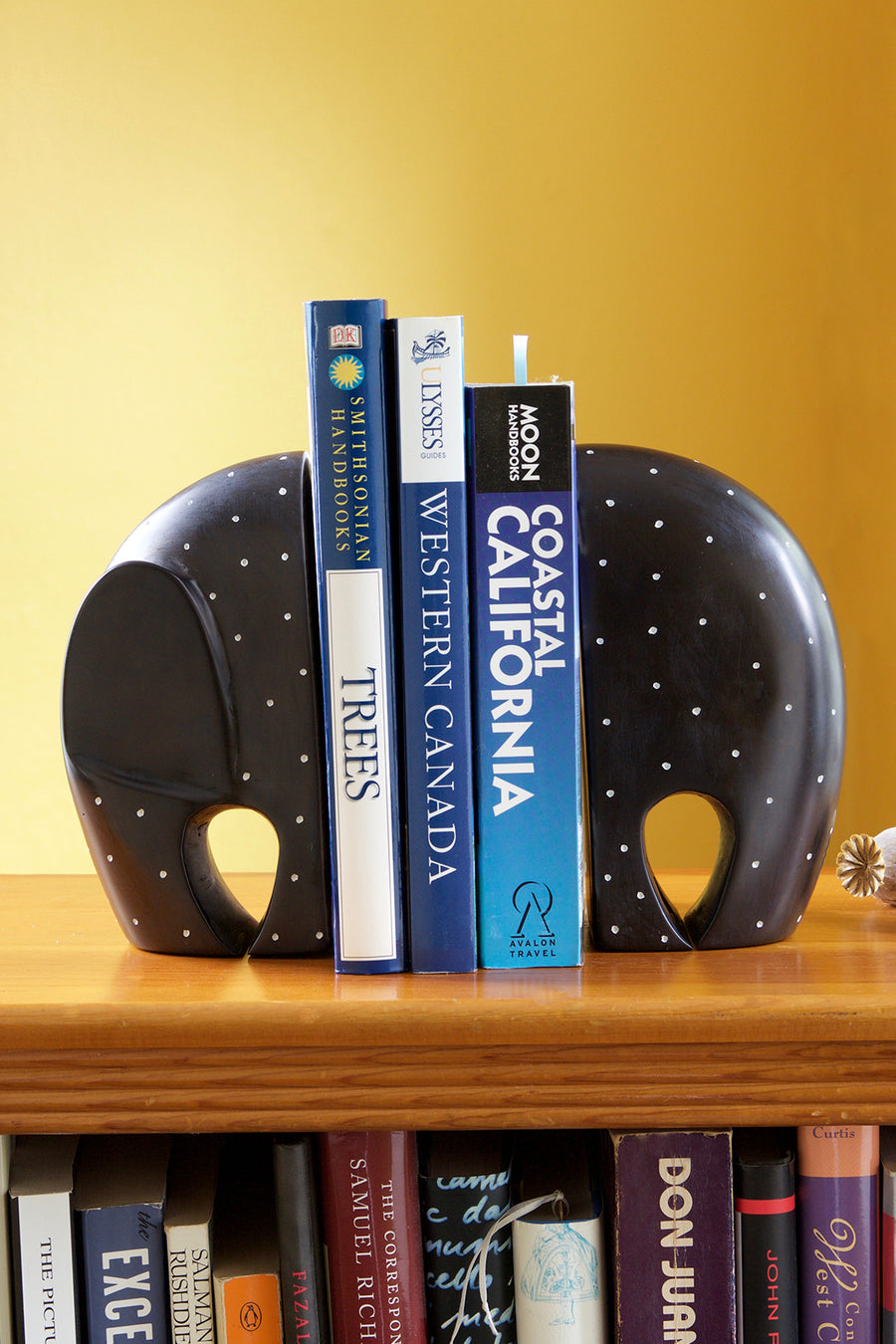 african black elephant bookends