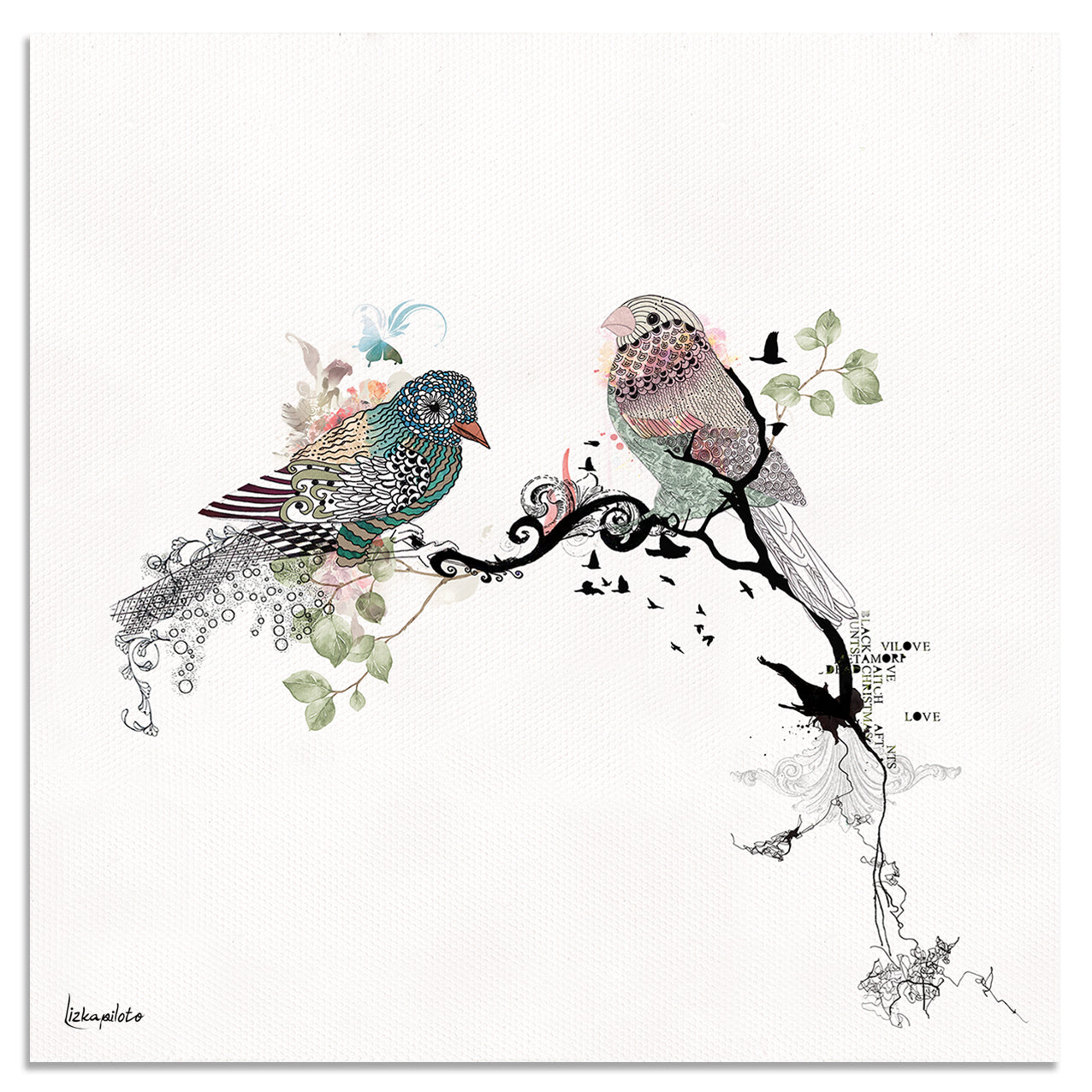 Love Birds - Art Print