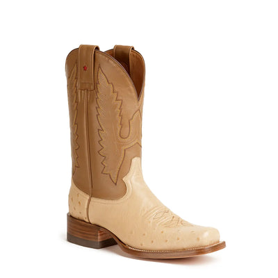 Smooth ostrich square toe 2025 boots