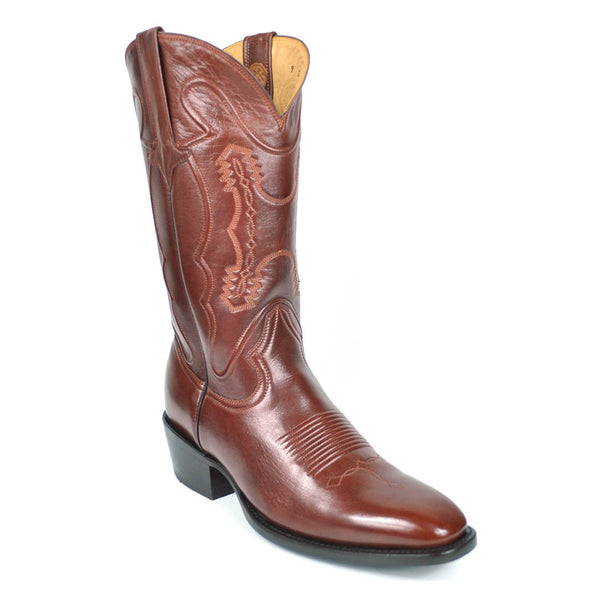 Santana Goat French Toe Boot - Budapest Brown - Gavel Boots