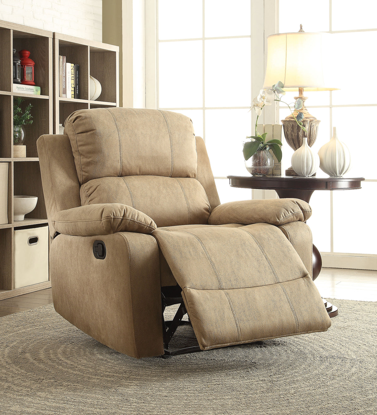 tan brown recliner